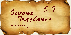 Simona Trajković vizit kartica